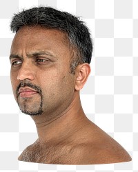 Indian man png element, transparent background