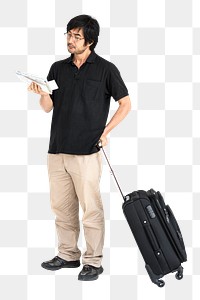 Asian man png, transparent background