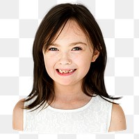 Girl png element, transparent background