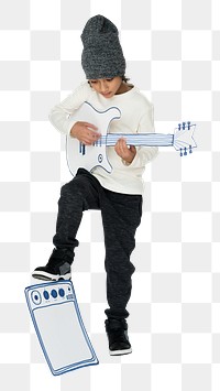 Kid Music png, transparent background