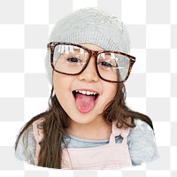 Pretty png girl portrait, transparent background