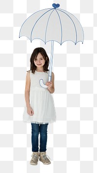 Umbrella girl png, transparent background