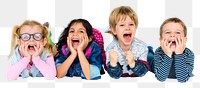 Happy kids png, transparent background