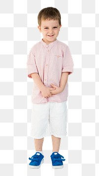 Boy standing png, transparent background