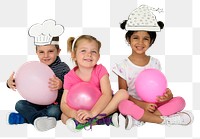  Hats Balloon png children, transparent background