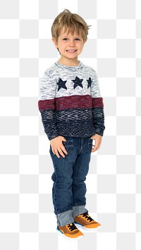 Standing boy png, transparent background