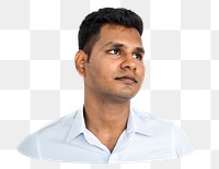 Indian man png element, transparent background