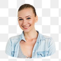 Woman png element, transparent background