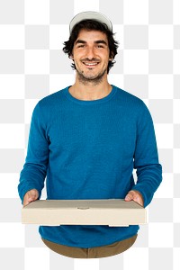 Pizza delivery png, transparent background