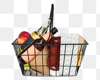 Grocery png collage element, transparent background