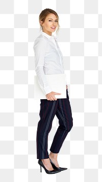 Business woman png, transparent background