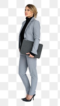 Business woman png, transparent background