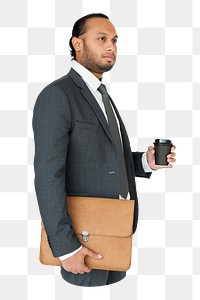 Businessman png element, transparent background