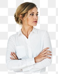 Businesswoman png element, transparent background