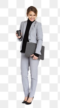 Business woman png, transparent background