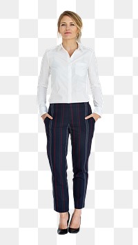 Business woman png, transparent background