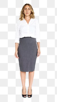 Business woman png, transparent background