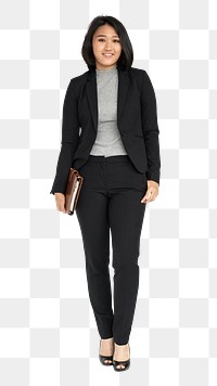 Asian business woman png, transparent background