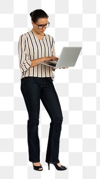 Business woman png, transparent background