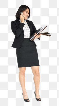 Asian business woman png, transparent background