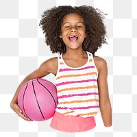 Pink sporty girl  png, transparent background
