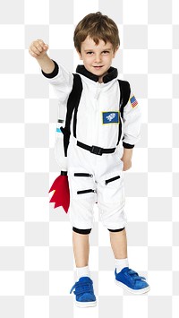 Astronaut boy png, transparent background