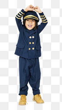 Pilot boy png, transparent background