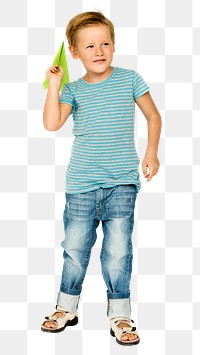 Paper plane boy png, transparent background