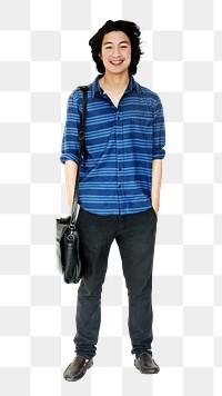 Asian young adult png, transparent background