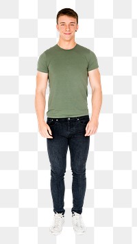 Caucasian man standing png, transparent background