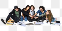 Study group png, transparent background