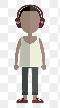 Man avatar   png sticker, transparent background