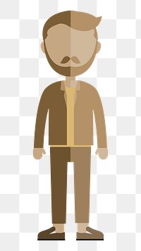 Man avatar   png sticker, transparent background