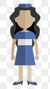 Woman avatar   png sticker, transparent background