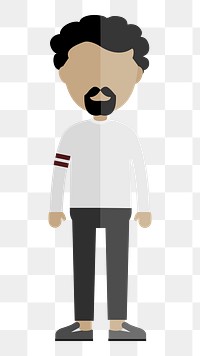 Man avatar   png sticker, transparent background