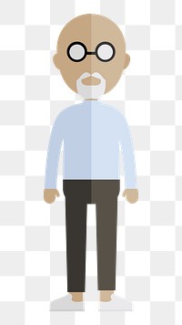 Man avatar   png sticker, transparent background