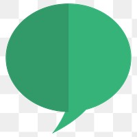 PNG speech bubble sticker, transparent background