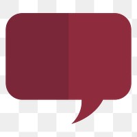 PNG speech bubble sticker, transparent background