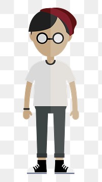 Man avatar   png sticker, transparent background