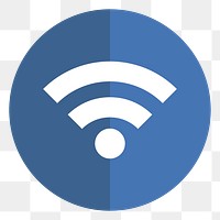 PNG wifi icon sticker, transparent background