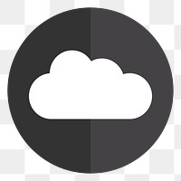 PNG cloud storage sticker, transparent background