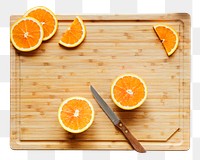 Png sliced oranges, transparent background