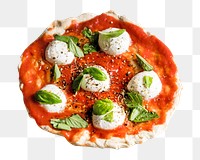 Vegetable pizza png, healthy food, transparent background