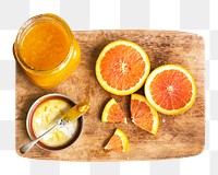 Orange jam png, food element, transparent background