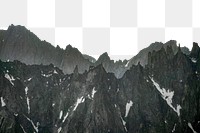 PNG Rock mountains border, transparent background