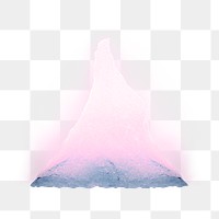 PNG Iceberg at southeastern Iceland collage element, transparent background