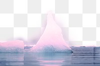 PNG Iceberg at southeastern Iceland, transparent background