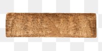 Wooden plank png collage element on transparent background