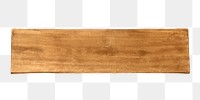 Wooden plank png collage element on transparent background