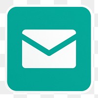 PNG Mail green button icon transparent background